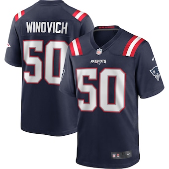 mens nike chase winovich navy new england patriots game play